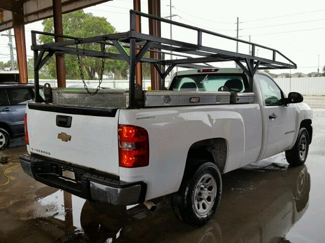 1GCEC14X77Z638486 - 2007 CHEVROLET SILVERADO WHITE photo 4