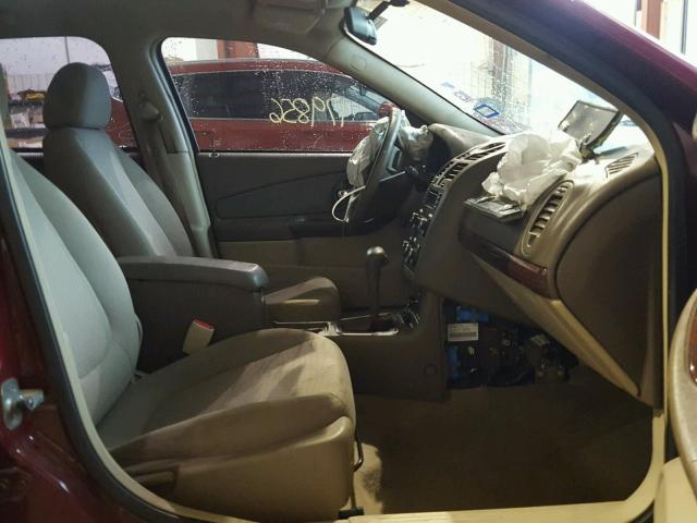 1G1ZT61816F243658 - 2006 CHEVROLET MALIBU MAX MAROON photo 5