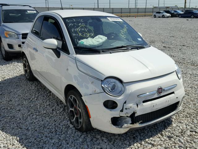 3C3CFFBRXGT134767 - 2016 FIAT 500 SPORT WHITE photo 1