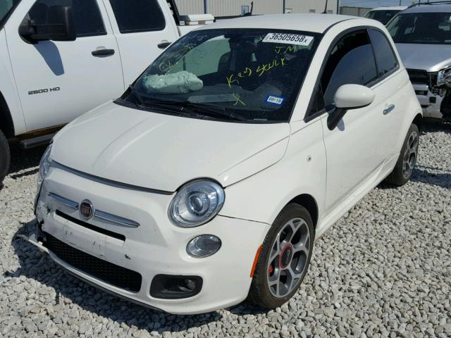 3C3CFFBRXGT134767 - 2016 FIAT 500 SPORT WHITE photo 2