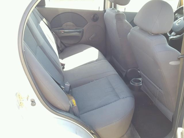 KL1TD56646B547223 - 2006 CHEVROLET AVEO BASE Күміс фото 6