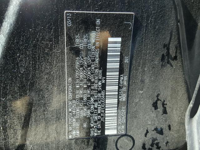 JTLZE4FEXDJ034485 - 2013 TOYOTA SCION XB BLACK photo 10