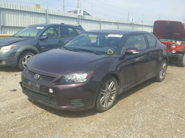 JTKJF5C75B3020814 - 2011 TOYOTA SCION TC 紫色 照片 2