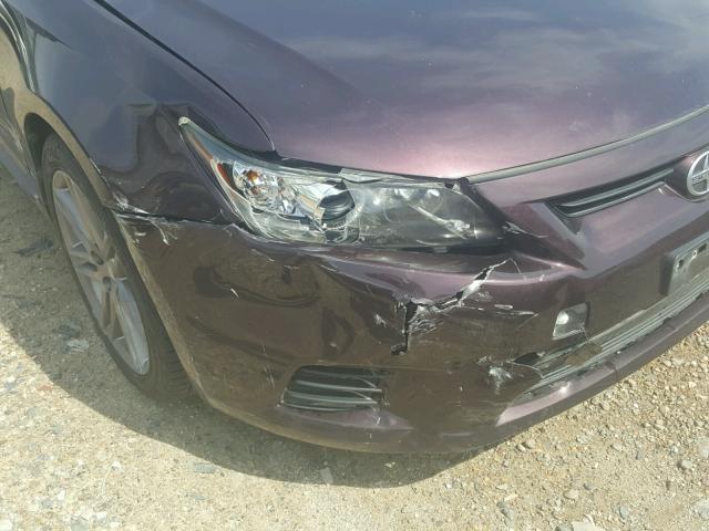 JTKJF5C75B3020814 - 2011 TOYOTA SCION TC 紫色 照片 9