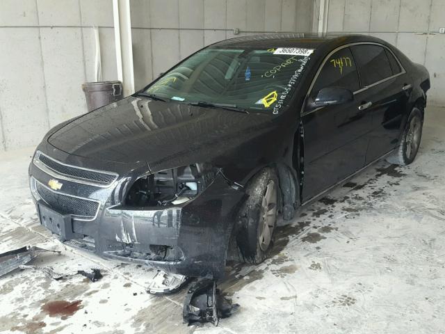 1G1ZC5E03CF379915 - 2012 CHEVROLET MALIBU 1LT BLACK photo 2
