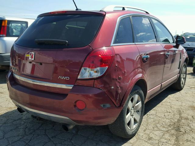 3GSDL73738S584655 - 2008 SATURN VUE XR RED photo 4