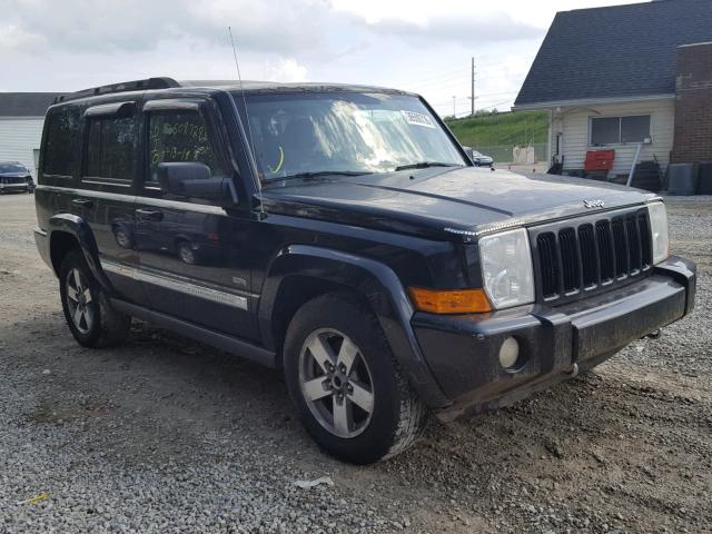 1J8HG48K56C273222 - 2006 JEEP COMMANDER BLACK photo 1