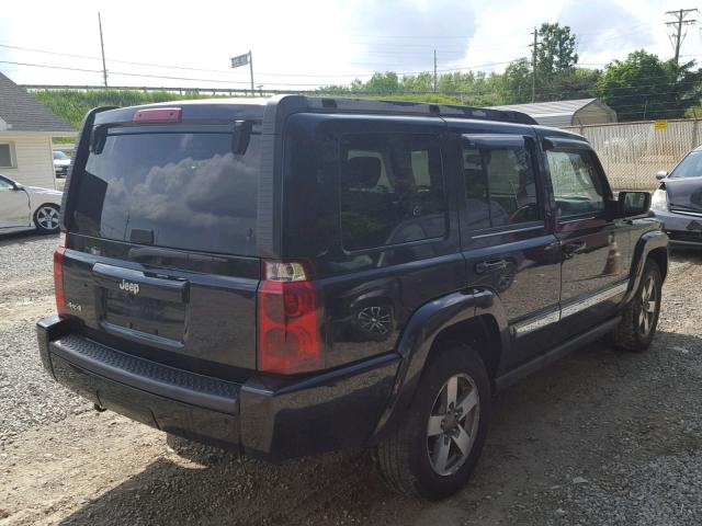 1J8HG48K56C273222 - 2006 JEEP COMMANDER BLACK photo 4
