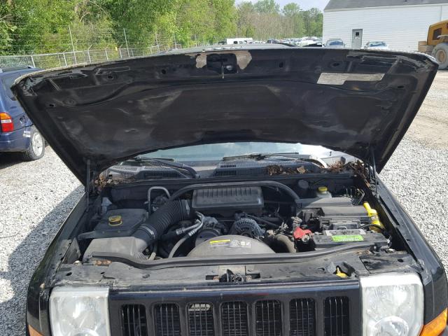 1J8HG48K56C273222 - 2006 JEEP COMMANDER BLACK photo 7