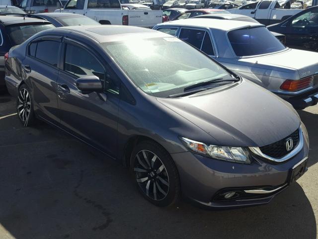 2HGFB2F96FH534986 - 2015 HONDA CIVIC EXL GRAY photo 1