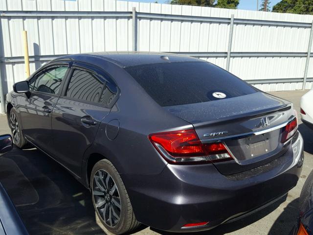 2HGFB2F96FH534986 - 2015 HONDA CIVIC EXL GRAY photo 3
