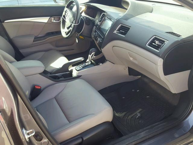 2HGFB2F96FH534986 - 2015 HONDA CIVIC EXL GRAY photo 5