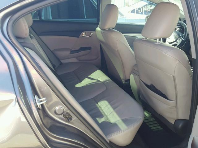2HGFB2F96FH534986 - 2015 HONDA CIVIC EXL GRAY photo 6