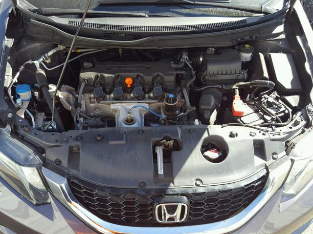 2HGFB2F96FH534986 - 2015 HONDA CIVIC EXL GRAY photo 7
