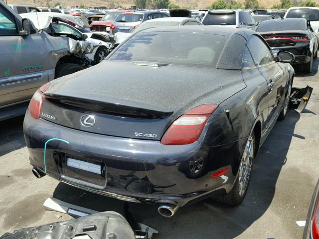 JTHFN45Y379012200 - 2007 LEXUS SC 430 BLUE photo 4