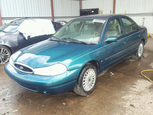 1FAFP66L5WK220277 - 1998 FORD CONTOUR LX GREEN photo 2