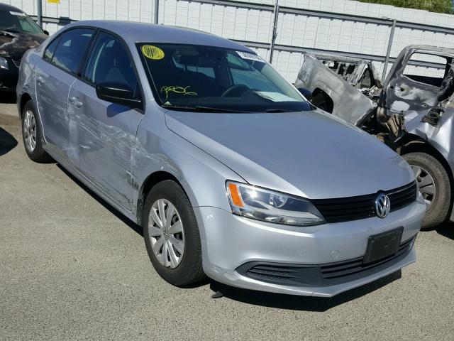 3VW2K7AJ7EM237377 - 2014 VOLKSWAGEN JETTA BASE 灰色 照片 1