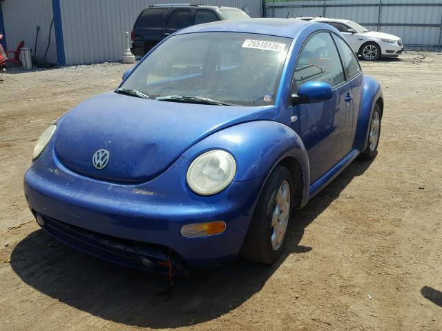 3VWCP21C02M411179 - 2002 VOLKSWAGEN NEW BEETLE ლურჯი ფოტო 2