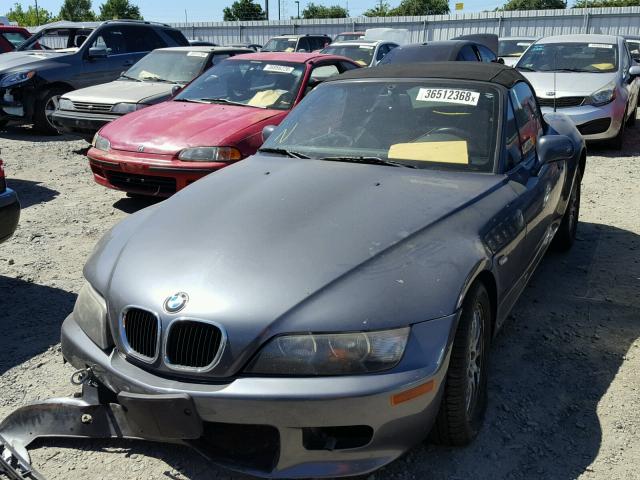 WBACN33481LK45320 - 2001 BMW Z3 2.5 GRAY photo 2