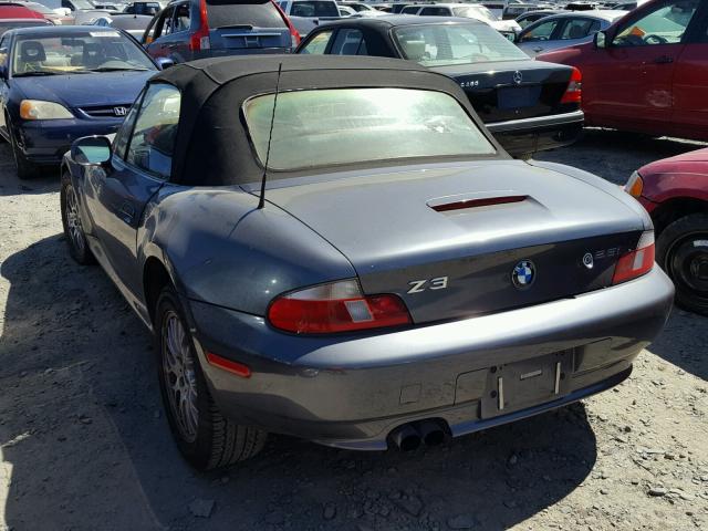 WBACN33481LK45320 - 2001 BMW Z3 2.5 GRAY photo 3