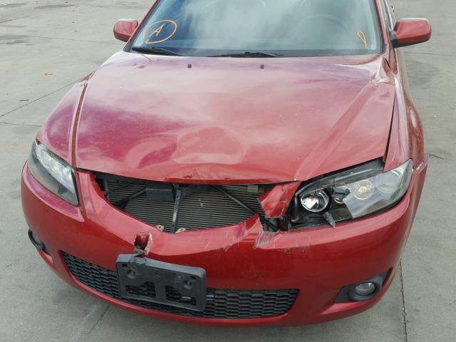 1YVHP80C665M25459 - 2006 MAZDA 6 I RED photo 9