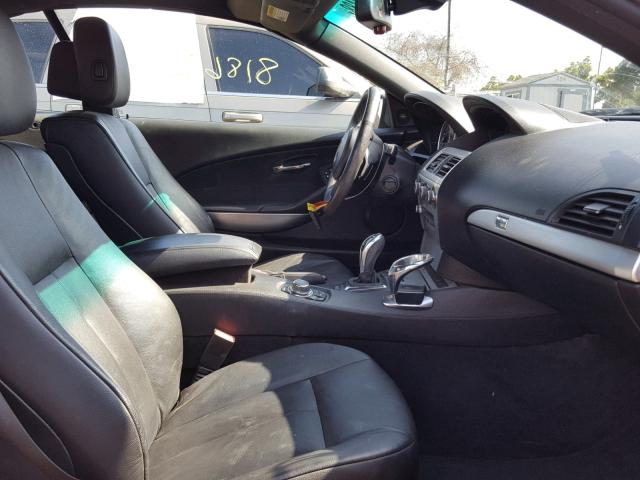 WBAEB5C56AC225895 - 2010 BMW 650 I GRAY photo 5