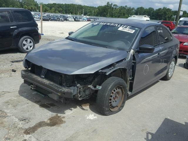 3VW2K7AJ6BM400189 - 2011 VOLKSWAGEN JETTA BASE Մոխրագույն լուսանկար 2