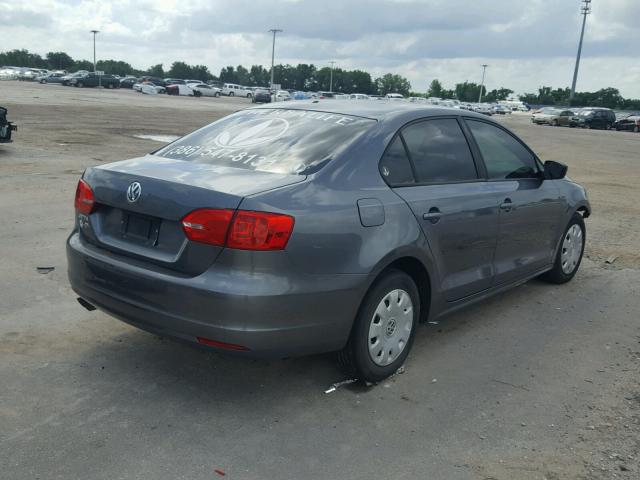 3VW2K7AJ6BM400189 - 2011 VOLKSWAGEN JETTA BASE Մոխրագույն լուսանկար 4