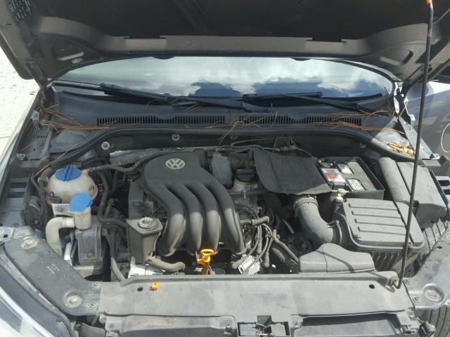 3VW2K7AJ6BM400189 - 2011 VOLKSWAGEN JETTA BASE Մոխրագույն լուսանկար 7