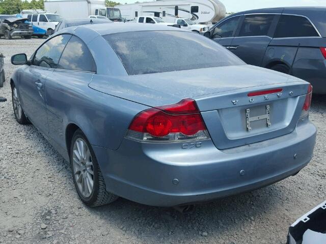 YV1MC67249J076583 - 2009 VOLVO C70 T5 BLUE photo 3