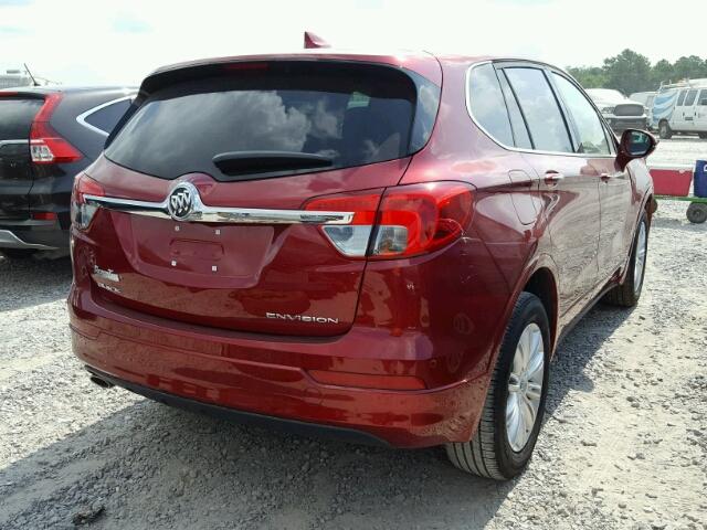 LRBFXASA0HD072403 - 2017 BUICK ENVISION P RED photo 4