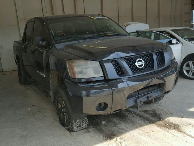 1N6BA0EJ0CN312038 - 2012 NISSAN TITAN S BLACK photo 1