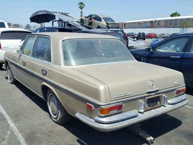 00010806812019126 - 1973 MERCEDES-BENZ 280 SEL GOLD photo 3