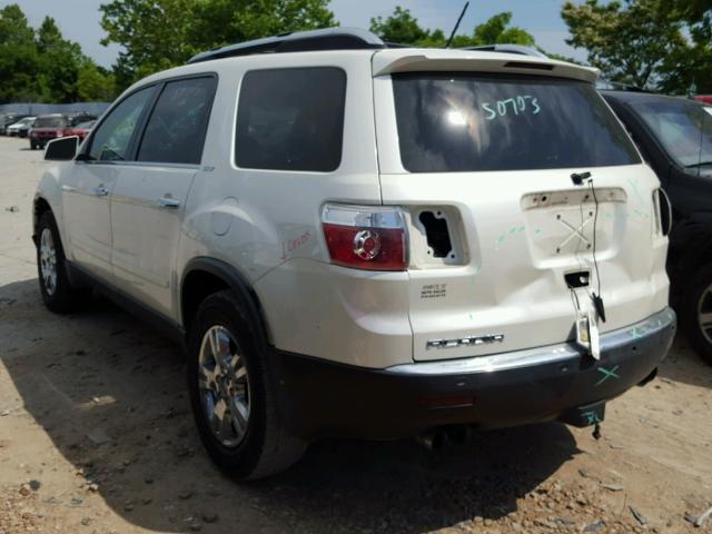 1GKER33D09J146258 - 2009 GMC ACADIA SLT თეთრი ფოტო 3