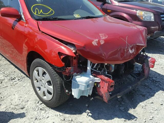 4T1BF3EK5BU688149 - 2011 TOYOTA CAMRY BASE RED photo 9