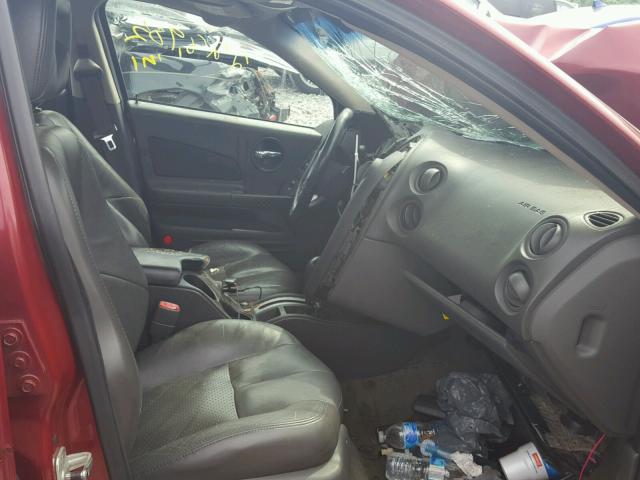 2G2WS522441139823 - 2004 PONTIAC GRAND PRIX RED photo 5