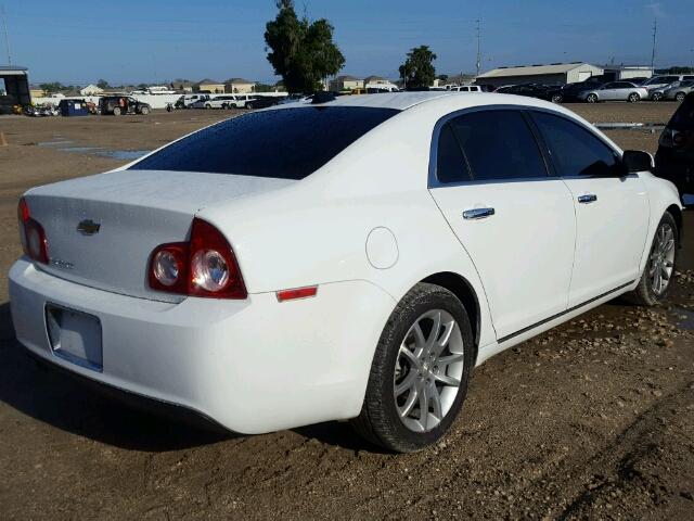 1G1ZE5EU8CF136968 - 2012 CHEVROLET MALIBU LTZ WHITE photo 4