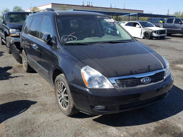 KNDMH4C70C6432423 - 2012 KIA SEDONA EX BLACK photo 1