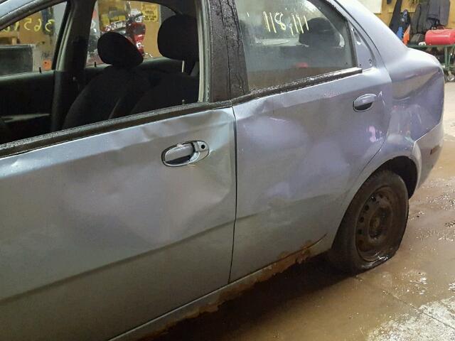 KL1TD56686B565546 - 2006 CHEVROLET AVEO BASE Mavi foto 9