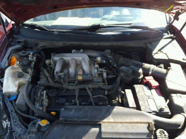 1N4BA41E34C912137 - 2004 NISSAN MAXIMA SE RED photo 7