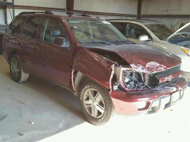 1GNDT13SX52254121 - 2005 CHEVROLET TRAILBLAZE MAROON photo 1