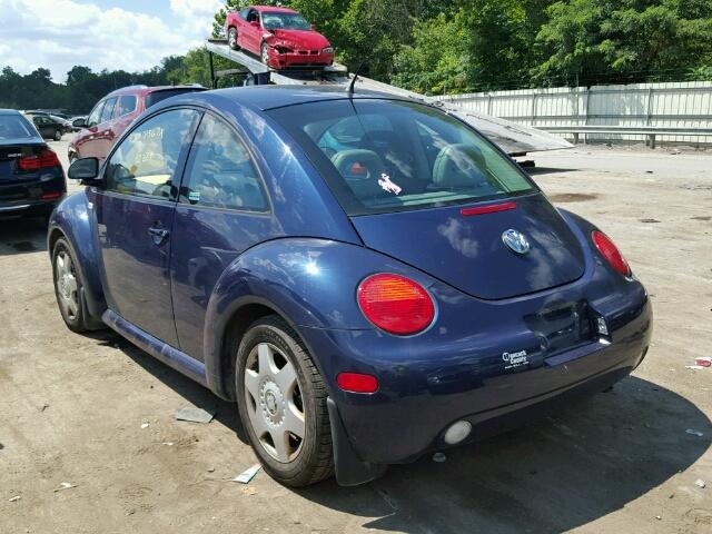 3VWCC21C3XM449959 - 1999 VOLKSWAGEN NEW BEETLE BLUE photo 3