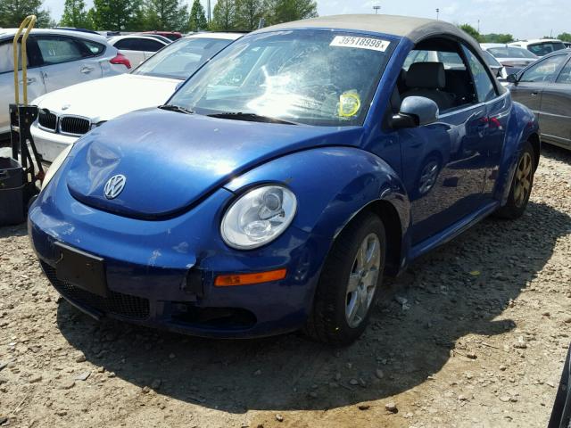 3VWRF31Y87M406625 - 2007 VOLKSWAGEN NEW BEETLE ლურჯი ფოტო 2