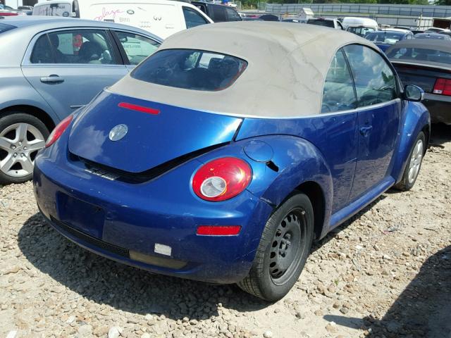 3VWRF31Y87M406625 - 2007 VOLKSWAGEN NEW BEETLE ლურჯი ფოტო 4
