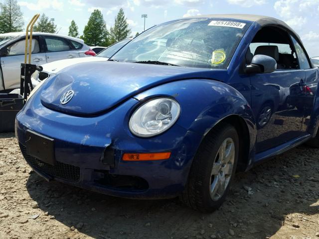 3VWRF31Y87M406625 - 2007 VOLKSWAGEN NEW BEETLE ლურჯი ფოტო 9