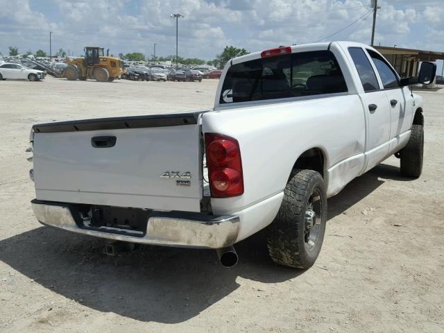 1D7KS28C87J509549 - 2007 DODGE RAM 2500 S WHITE photo 4