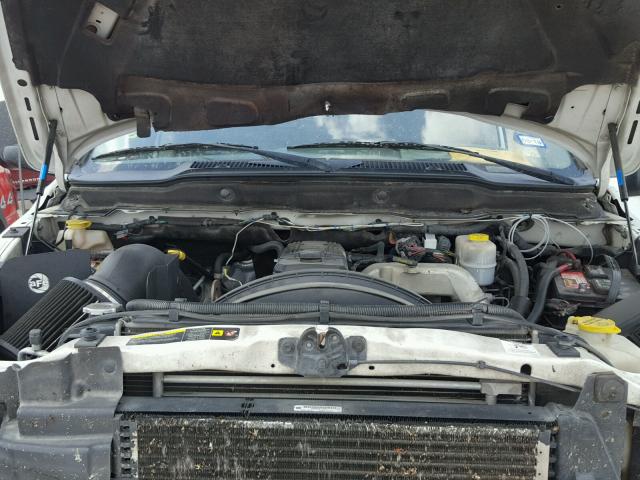1D7KS28C87J509549 - 2007 DODGE RAM 2500 S WHITE photo 7