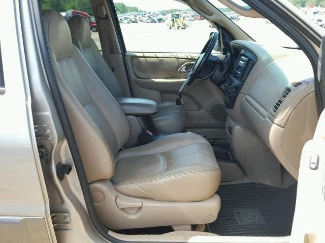 4F2YU08121KM53126 - 2001 MAZDA TRIBUTE LX BEIGE photo 5