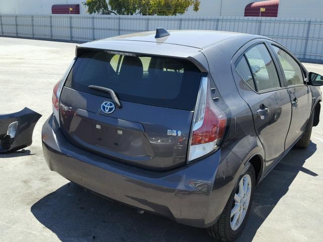 JTDKDTB35G1130883 - 2016 TOYOTA PRIUS C BLUE photo 4