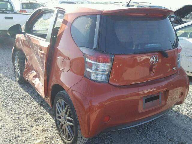 JTNJJXB07CJ010901 - 2012 TOYOTA SCION IQ ORANGE photo 3